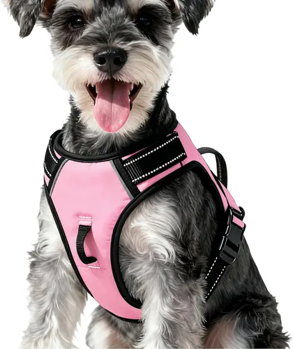 Miniatura 76 de Arnés para perro sin tirones, chaleco reflectante ajustable y acolchado para mascotas con asa de fácil control, fácil de llevar con nudo elegante