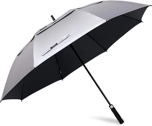 Miniatura 11 de G4Free Paraguas de golf con protección UV de 47/54/62/68 pulgadas, con apertura automática, doble toldo con ventilación de gran tamaño, extra