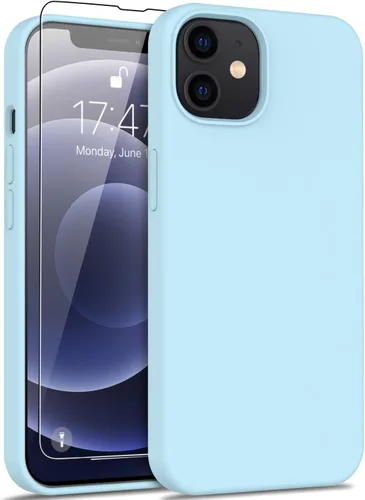 Miniatura 62 de bemal Funda para iPhone 14 Pro con protector de pantalla, silicona líquida de ajuste delgado, forro de microfibra suave, diseñada para mujeres