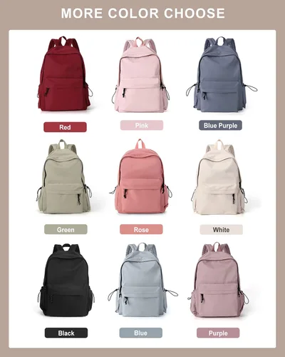 Miniatura 7 de BJLFS Mochila para mujer, Blanco, Mochilas Daypack