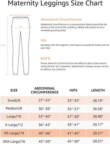 Miniatura 4 de HOFISH Leggings de maternidad para mujer, sobre el vientre, no se transparentan, pantalones de yoga suaves, leggings de entrenamiento activo
