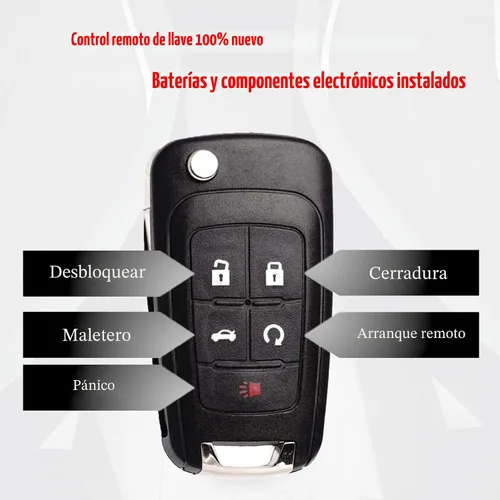 Miniatura 5 de MechanMagic Llavero de repuesto con llave remota abatible compatible con Chevy Cruze Equinox Camaro Malibu Sonic Impala Buick Lacrosse Regal Verano