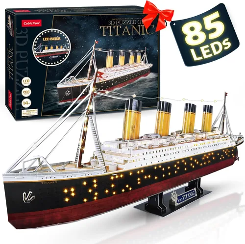 Rompecabezas 3D para adultos, juguetes de Titanic, manualidades para adultos, regalos LED de 36 pulgadas para hombres y mujeres, kits de modelo RMS,