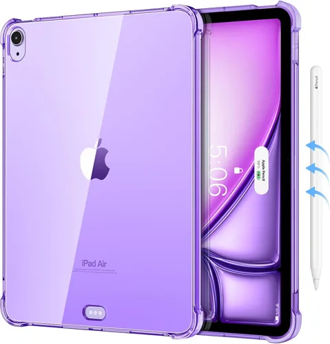 Miniatura 12 de MoKo Transparente para iPad Air 11 (M4 2026/M3 2025/M2 2024) iPad Air 4 y 5 de 10.9 pulgadas (2020/2022), funda con cuatro esquinas reforzadas