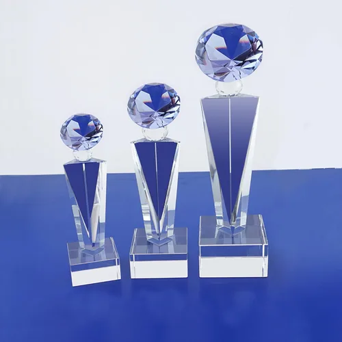 Miniatura 14 de Trofeo óptico del grabado láser personalizado Reconocimiento Realidad del trofeo de los premios del trofeo del diamante del cristal