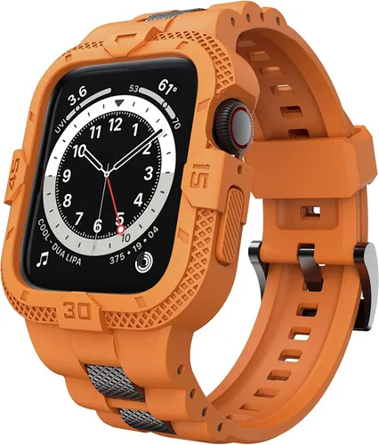 Miniatura 13 de Bands Compatible for Apple Watch Band 41mm 40mm 38mm, Men Sport Rugged Band with Protective Case for Watch Series 9 8 7/Series 6 SE 5 4 3
