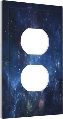 Miniatura 93 de Cubierta de Interruptor de Luz de 1 Gang de Mujer Africana, Placa de Pared Individual Basculante, Receptáculo de Cebras y Elefantes GFCI, Niña Mujer