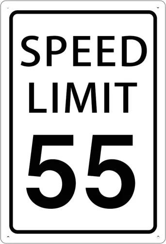 Miniatura 19 de KONEDMIX Señal de límite de velocidad de 25 mph, señal de tráfico lenta, carretera y calle, 25 señales de 8 x 12 pulgadas Límite de velocidad 25