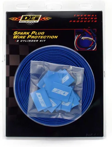 Miniatura 10 de Design Engineering 010611 Protect-A-Wire Kit de manguitos negros de 2 cilindros para cubrir y proteger los cables de bujías
