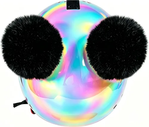 Bolas redondas suaves para decoración de casco, accesorios de casco, 2 unidades para motocicleta, bicicleta, casco de esquí, diseño reutilizable
