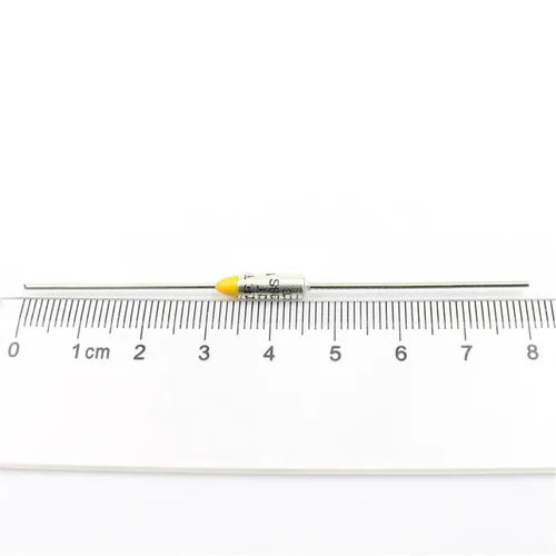 Miniatura 3 de 5pcs Thermal Fuse Axial Lead Links Type DF98S TF Cutoff 98C 98 Celsius Degree 10A 250V