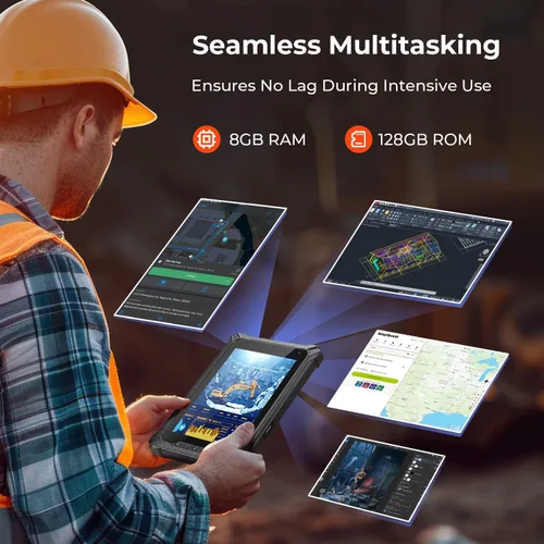 Miniatura 6 de MUNBYN Tablet resistente ILT02 de 11 pulgadas, tableta resistente Android 14, 16GB+128GB con GPS y 2025 Tablet Windows resistente IRT06, 8 pulgadas
