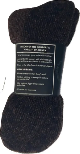 Miniatura 3 de Williamston Alpaca Calcetines Endurance para hombres o mujeres, fabricados en Estados Unidos, cálidos, suaves, lavables a máquina