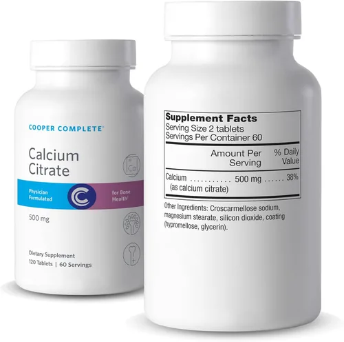 Miniatura 2 de Cooper Complete - Suplemento de citrato de calcio - 500 mg - 120 comprimidos Paquete de 1