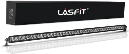Miniatura 12 de LASFIT Barra de luz LED de 42 pulgadas, impermeable IP67, haz combinado puntual y de inundación, luz de conducción todoterreno para Wrangler, Blanco