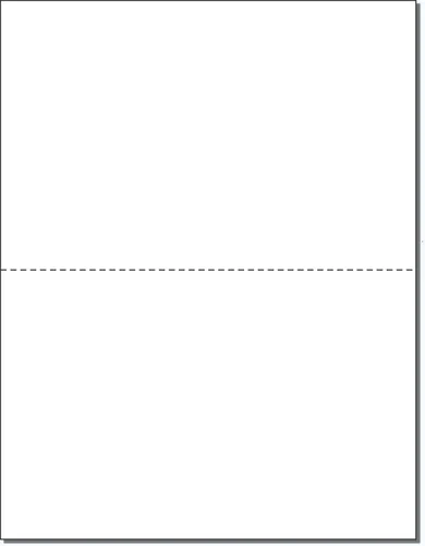 Miniatura 6 de NextDayLabels - Paquete de 500 hojas, papel perforado tamaño carta de 8-1/2 x 11 pulgadas (canario, Perf @ 5-1/2 pulgadas)