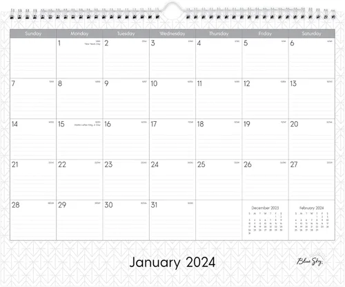 Miniatura 2 de Blue Sky Calendario mensual de pared 2023, enero a diciembre, 12 x 17 pulgadas, encuadernado con alambre, bloques anchos, empresa (117373-23)
