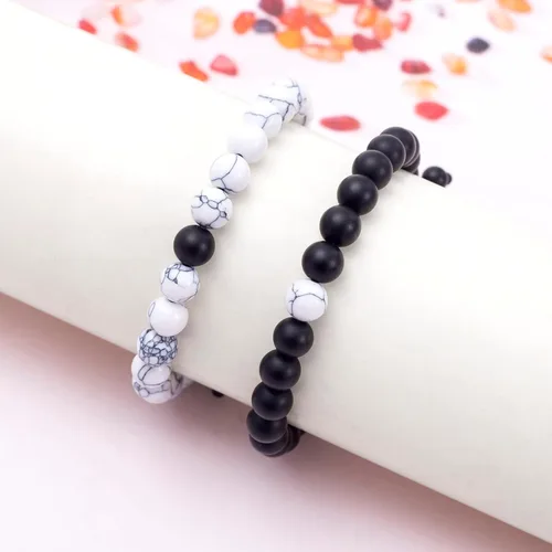 Miniatura 3 de FTCY Pulseras para parejas, para él y ella, regalos a juego, pulseras de joyería