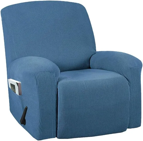 Miniatura 11 de Funda para silla reclinable, mezcla de poliéster, suave, para sofá, fundas protectoras elásticas con parte inferior elástica, tela tejida jacquard