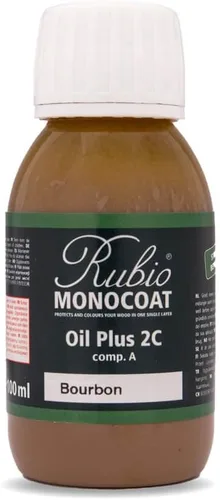 Miniatura 16 de Rubio Monocoat Muestra de Acabado de Aceite para Madera - Puro Aceite Plus Parte A Aceite de Linaza de Secado Rápido y Ecológico para Uso Pure