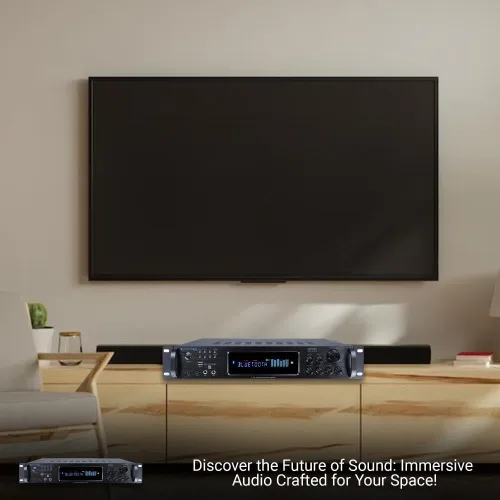 Miniatura 9 de Technical Pro Kit de sistema de sonido de cine en casa, amplificador Bluetooth de 7.2 canales de 1500 vatios con 6 altavoces de techo enmarcados