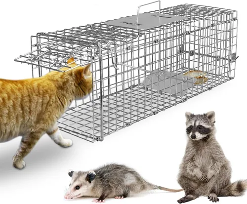 Miniatura 16 de Trampa humana para ratones, atrapa y libera, trampa unidireccional para roedores para uso en interiores y exteriores, trampa humana para ratas