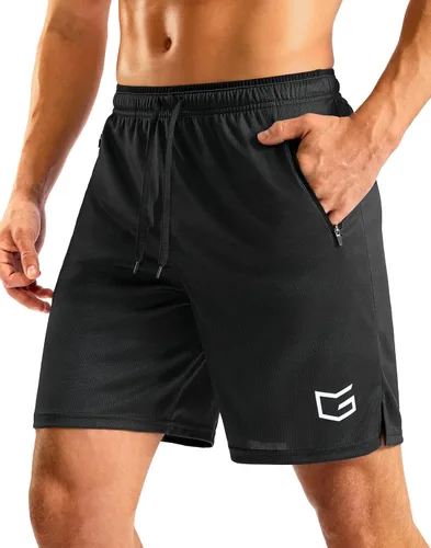 Miniatura 30 de G Gradual Pantalones cortos de correr para hombre con bolsillos con cremallera, secado rápido, gimnasio, atletismo, entrenamiento, pantalones cortos