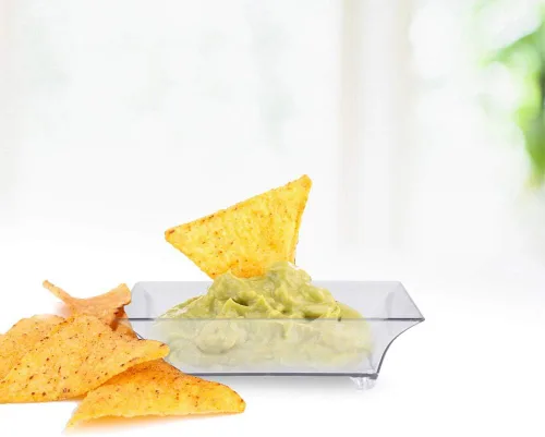 Miniatura 4 de Kingrol 150 platos de postre de plástico, mini mini platos cuadrados desechables para postres, aperitivos, salsas, degustaciones