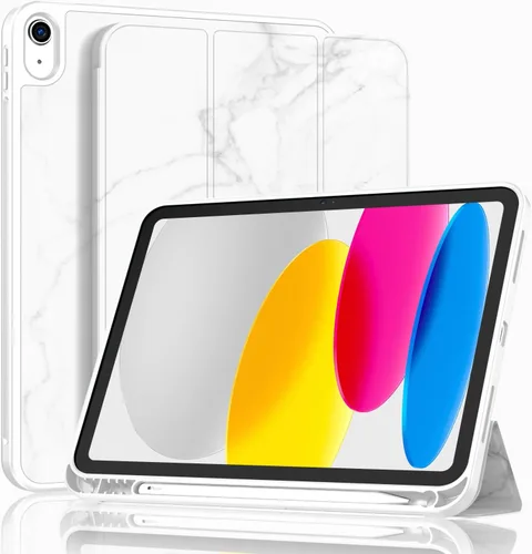 Miniatura 16 de ToaPoia - Funda para iPad (A16) de 11 pulgadas 2025/iPad 10.ª generación de 10.9 pulgadas 2022, cubierta protectora delgada con soporte triple