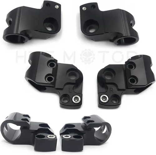 Miniatura 6 de HB-YMT07-A- Juego de manillares de placa adaptadora con clip compatible con MT-07 FZ-07 2014-2017 Oro