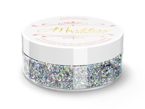 Miniatura 63 de MARBLERS Brillantina de forma gruesa de grado cosmético [estrella] 0.11 onzas (0.11 oz) Escamas No tóxica Vegana Libre de crueldad animal