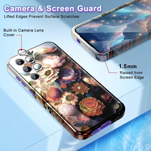 Miniatura 3 de Funda para Samsung Galaxy S24 Plus de 6.7 pulgadas, protector completo de lente de cámara 3 en 1 resistente cuerpo completo a prueba de golpes PC