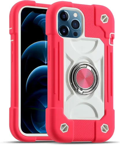 Miniatura 82 de MARKILL Funda compatible con iPhone Air de 6.5 pulgadas 2025 con soporte de anillo giratorio de 360 grados, protección contra caídas de grado