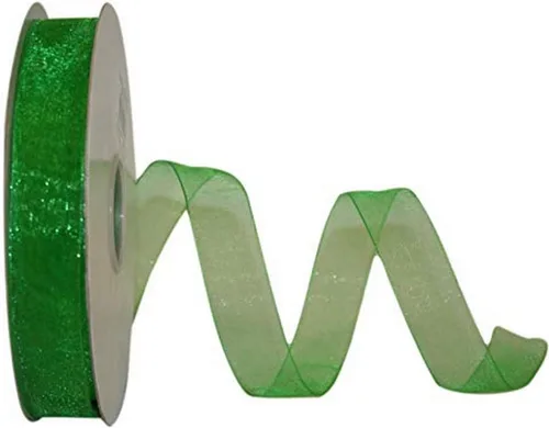 Miniatura 109 de Reliant Ribbon 25621-053-09C Cinta transparente de gasa, 1-1/2 pulgadas x 100 yardas, azul
