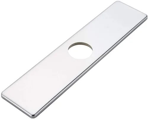 Miniatura 9 de Homevacious 10.2 pulgadas grifo del fregadero del baño o grifo de cocina placa base agujero cubierta placa cromo circular acero inoxidable