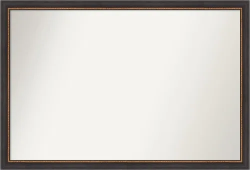 Miniatura 58 de Amanti Art Espejo de baño negro para sobre el fregadero, 23 x 23 pulgadas, espejo cuadrado negro Ashton, marco de madera tradicional mediano, se
