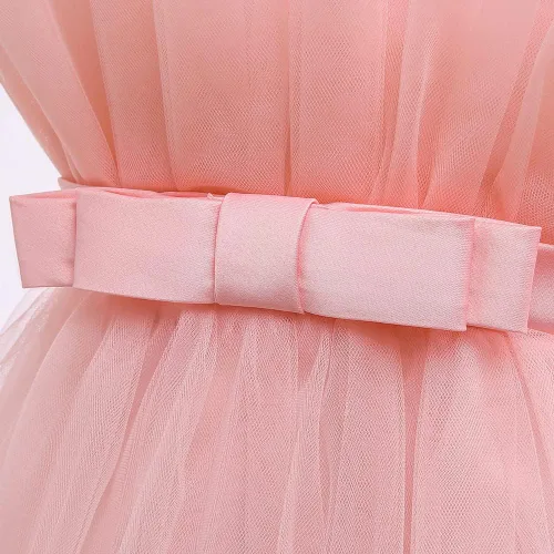 Miniatura 5 de 6M-9T - Vestido de baile con volantes para bebés y niñas, vestidos de encaje
