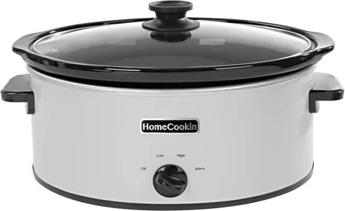 Miniatura 15 de HOMECOOKIN Olla de cocción lenta programable de 8 cuartos con temporizador y función mantener caliente - Pequeño electrodoméstico de cocina