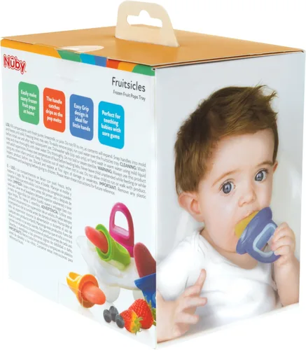 Miniatura 2 de Nuby Garden Fresh Fruitsicle - Moldes con bandejas para paletas de helado, multicolor