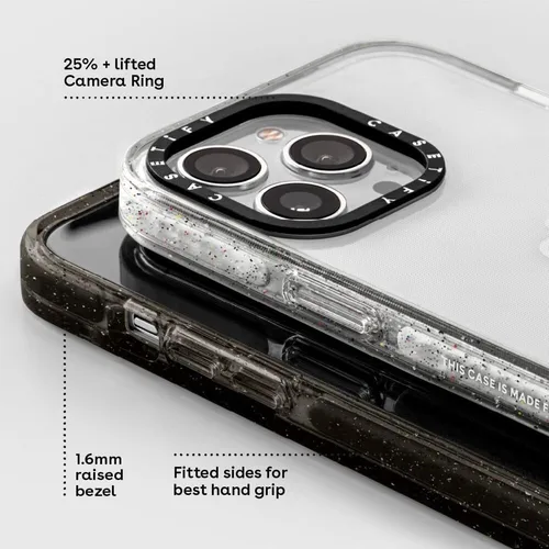 Miniatura 254 de Funda Impact de CASETiFY para iPhone 13 Pro Max con Magsafe - Estuche Claro Cuento de Invierno - Claro Negro Estuche transparente Winter Tale