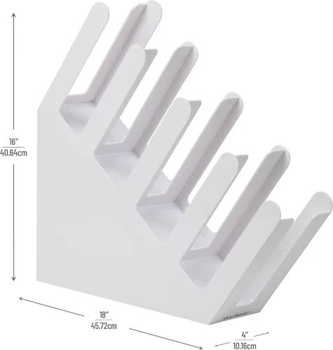 Miniatura 3 de Mind Reader - Soporte acrílico de 3 compartimentos para vasos desechables apilados, para bebidas calientes o frías