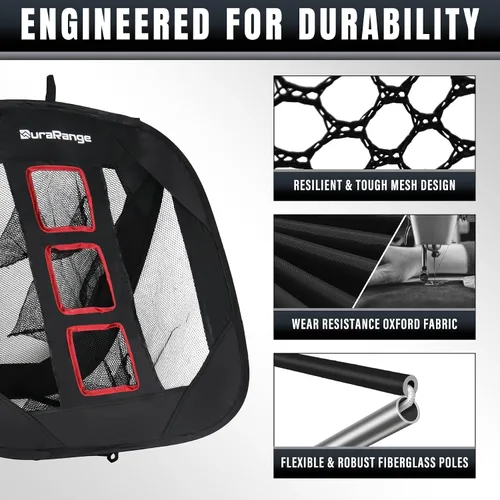 Miniatura 3 de DURARANGE Red de astillado de golf emergente: ayuda definitiva de chip de entrenamiento para precisión y distancia, al aire libre Práctica