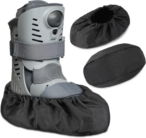 Miniatura 4 de Geyoga 2 Piezas Fundas para Botas de Caminar con Fractura Tela Oxford Antideslizantes Fundas de Zapatos Reutilizables para Zapatos de Recuperación