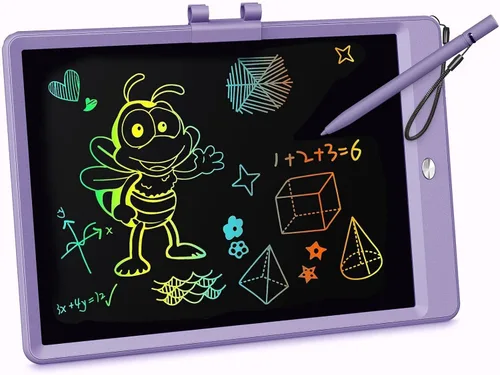 Miniatura 18 de KOKODI Tableta de escritura LCD, regalos para niños y niñas de 3 años, tablero de dibujo de 10 pulgadas, tablero de garabato colorido, tableta