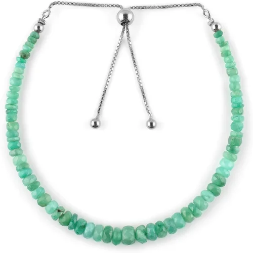 OdrillionGems Pulseras bolo con cuentas de piedras preciosas, plata de ley 925, chapado en rodio, declaración de chakras, piedra natal, zodiaco,
