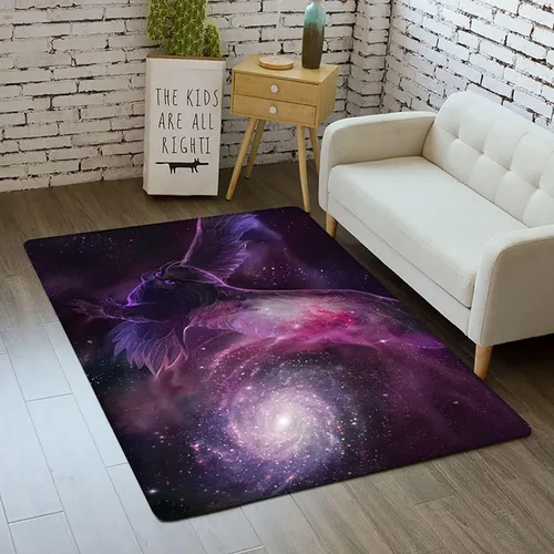 Miniatura 47 de Alfombra de espacio exterior para habitación de niños, 3 x 5 pies, alfombra Galaxy para dormitorio de niños, suave, antideslizante, sistema solar