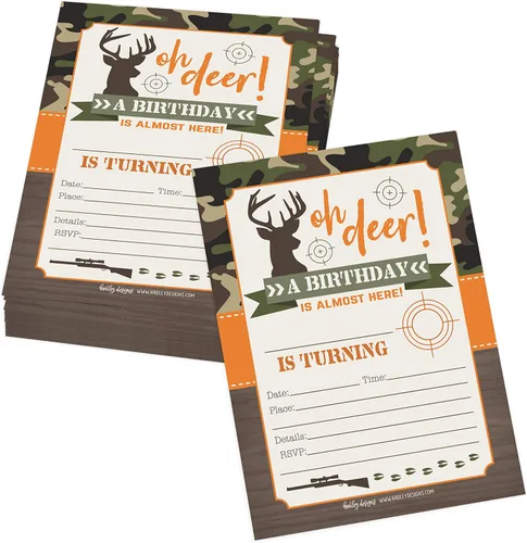 Miniatura 16 de Hadley Designs Invitaciones de cumpleaños para niños y niñas con temática de corral – 25 invitaciones de fiesta de cumpleaños de animales de granja
