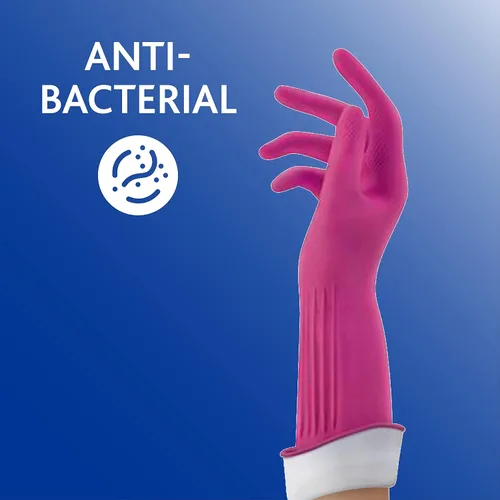 Miniatura 5 de Playtex Living - Guantes de limpieza de goma reutilizables (grandes, 2 pares), guantes reutilizables para el hogar con protección prémium