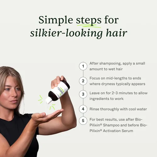 Miniatura 4 de Scandinavian Biolabs Acondicionador Bio-Pilixin para mujer Previene puntas abiertas y dañadas, restaura el cabello débil, apoya la vitalidad
