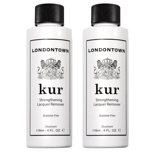 Miniatura 10 de LONDONTOWN Nail Polish Remover Set – Acetone-Free remover, Gentle Non-Drying Pads, Conditions Nails & Cuticles, Removes Regular & Glitter Polish